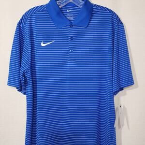 Nike stadium Stripe polo size Men's Medium NWT